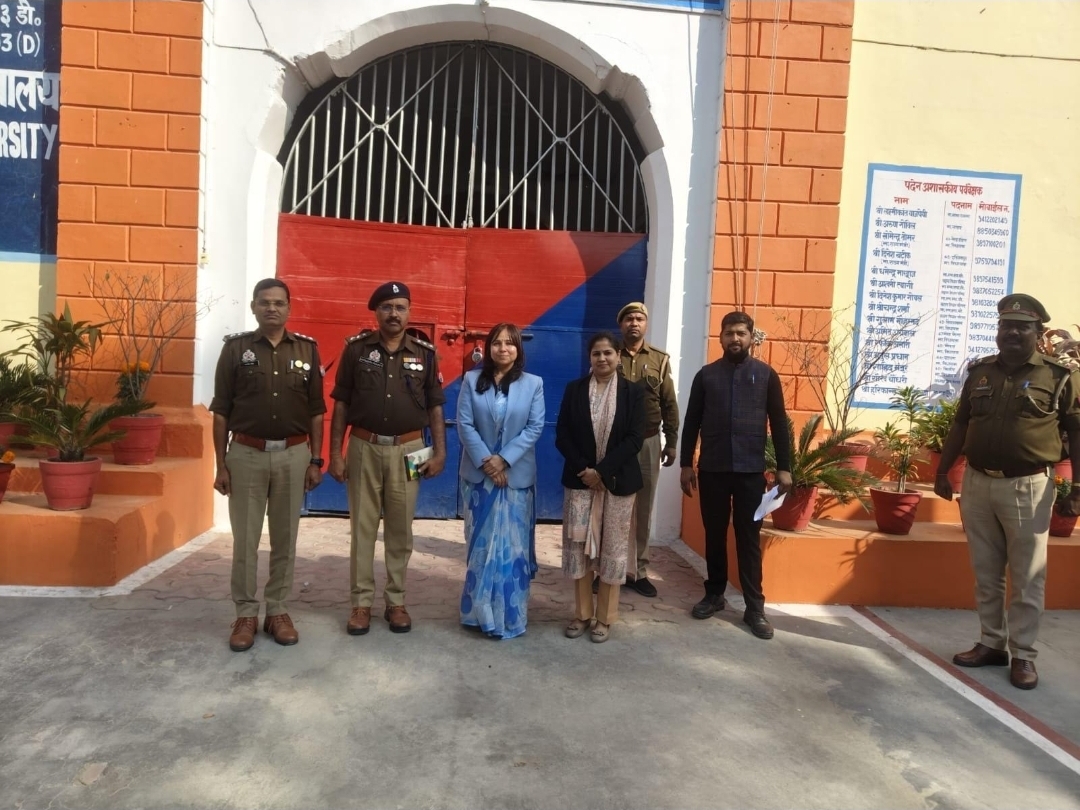 सदस्या सचिव, उत्तर प्रदेश राज्य विधिक सेवा प्राधिकरण लखनऊ द्वारा जिला कारागार मेरठ का आकस्मिक निरीक्षण किया गया।