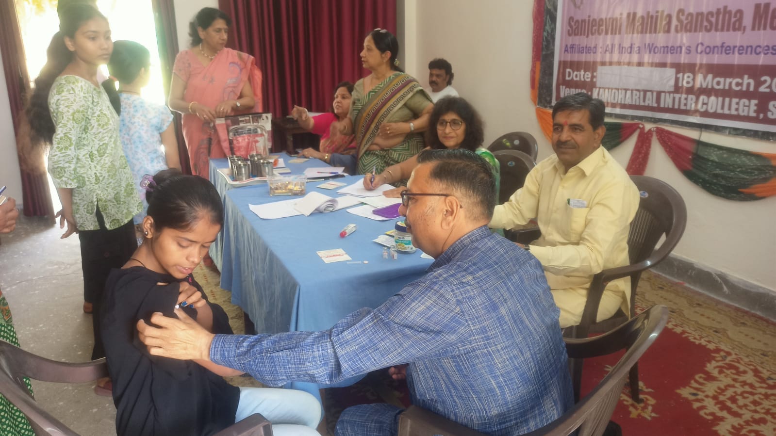 संजीवनी महिला संस्थान ने लगाया मेडिकल कैंप
