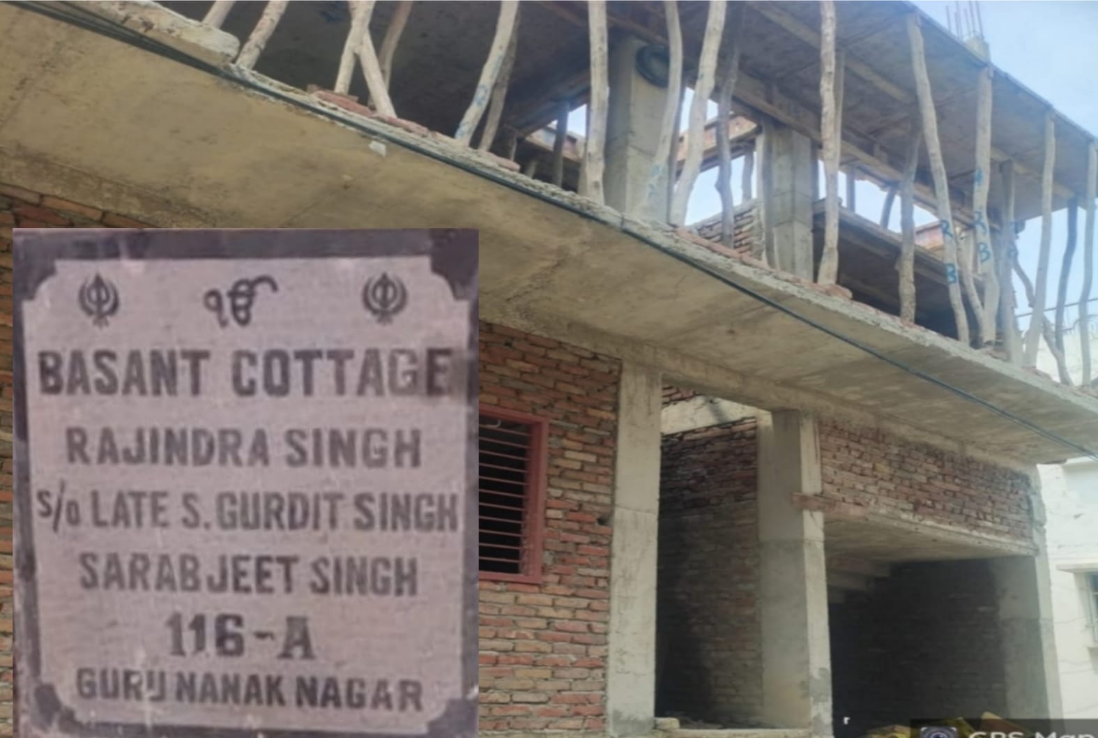 मेरठ: दिल्ली रोड के शंभू नगर में मानचित्र स्वीकृत के बिना होता तीन मंजिला निर्माण, अधिकारियों की कार्रवाई मोन।